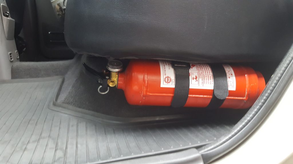 Молле панель для вогнегасника на Mitsubishi Pajero Sport 1