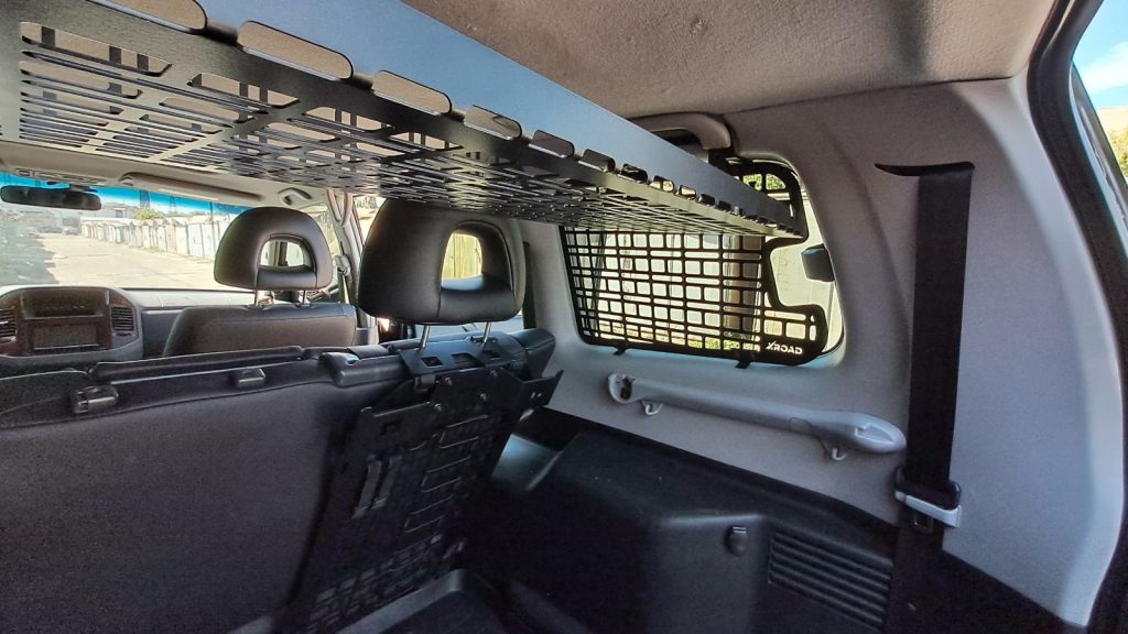 Модульна система зберігання Molle (Молле) для вікон багажника Mitsubishi Pajero 3