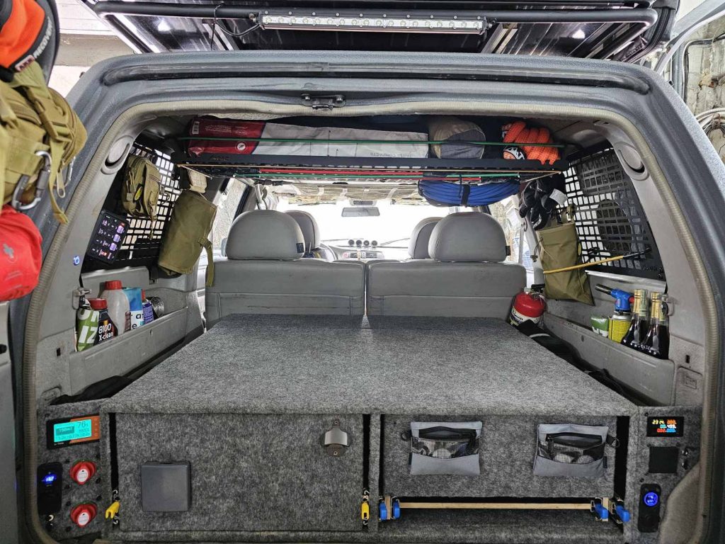 Модульна система зберігання Molle (Молле) на вікно багажника Nissan Patrol Y61