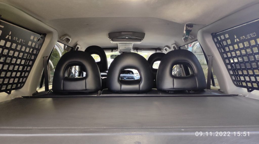 Модульна система зберігання Molle (Молле) для вікон багажника Mitsubishi Pajero Sport 1