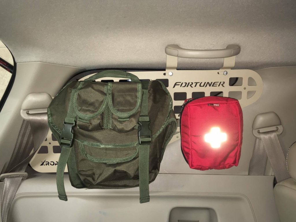 Модульна система зберігання Molle (Молле) для вікон багажника Toyota Fortuner G1 (2005-2015)