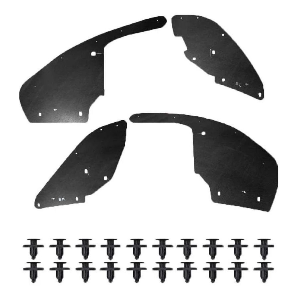 Комплект посиленого брудозахисту моторного відсіку з набором кліпс для Mitsubishi L200 (2005-2014)