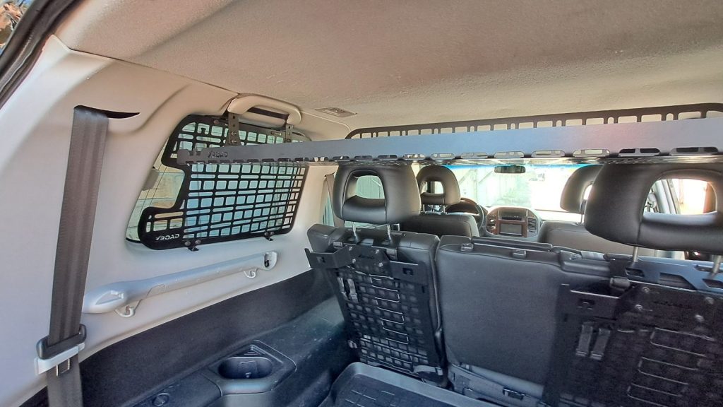 Модульна система зберігання Molle (Молле) для вікон багажника Mitsubishi Pajero 3