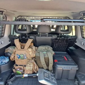 Модульна система зберігання Molle (Молле) для вікон багажника Mitsubishi Pajero 3