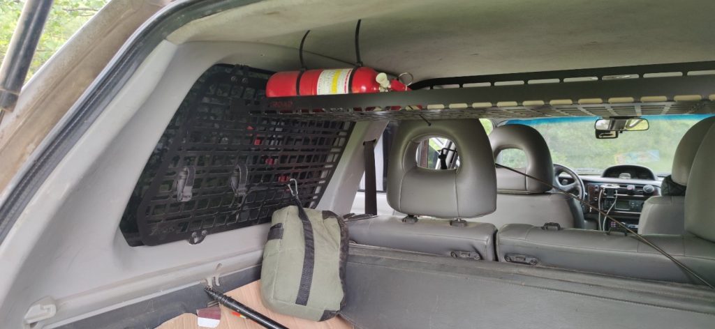 Модульна система зберігання Molle (Молле) для вікон багажника Mitsubishi Pajero Sport 1