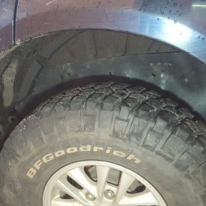 Комплект посиленого брудозахисту задньої арки з набором кліпс для Mitsubishi Pajero Sport G2 (2008-2014)