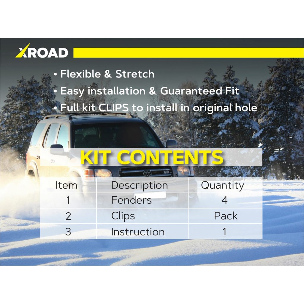 Комплект посиленого брудозахисту моторного відсіку з набором кліпс для Toyota Tundra Sequoia G1 (2001-2006)