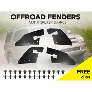 Комплект посиленого брудозахисту моторного відсіку з набором кліпс для Toyota Tundra Sequoia G1 (2001-2006)