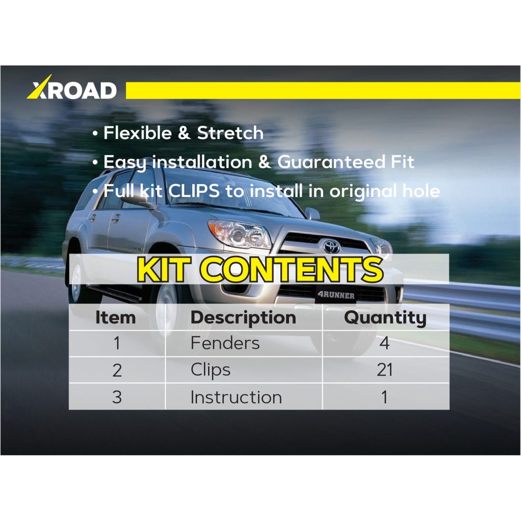 Комплект посиленого брудозахисту моторного відсіку з набором кліпс для Toyota 4Runner G4 210 (2002-2009)