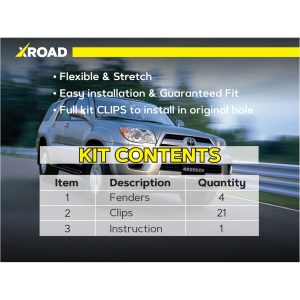 Комплект посиленого брудозахисту моторного відсіку з набором кліпс для Toyota 4Runner G4 210 (2002-2009)