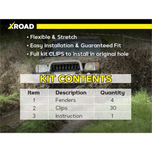 Комплект посиленого брудозахисту моторного відсіку з набором кліпс для Toyota Land Cruiser Prado 90 (1996-2002)