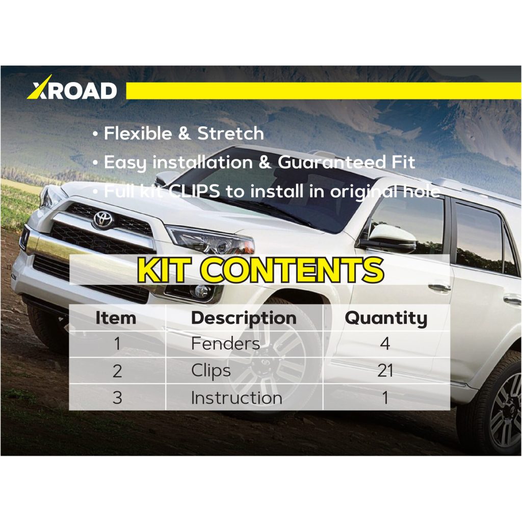 Комплект посиленого брудозахисту моторного відсіку з набором кліпс для Toyota Fortuner G2 (2015-т.ч.)