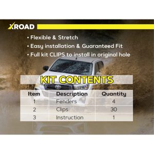 Комплект посиленого брудозахисту моторного відсіку з набором кліпс для Toyota Hilux G8 (2015-т.ч.)