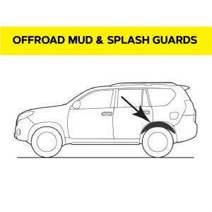 Комплект посиленого брудозахисту задньої арки з набором кліпс для Mitsubishi Pajero Sport G2 (2008-2014)