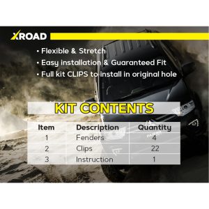 Комплект посиленого брудозахисту моторного відсіку з набором кліпс для Mitsubishi Pajero Sport G2 (2008-2014)