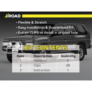 Комплект посиленого брудозахисту моторного відсіку з набором кліпс для Nissan Terrano (1985-1995)