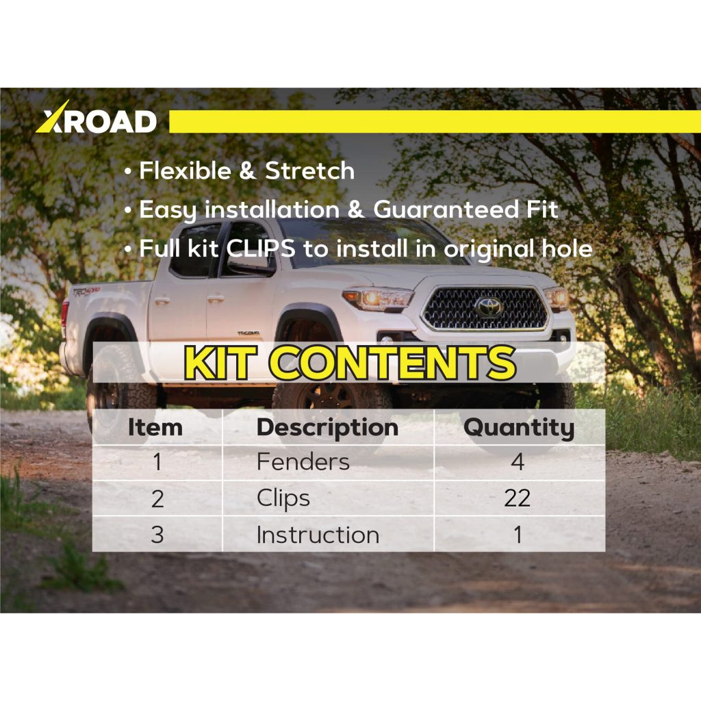 Комплект посиленого брудозахисту моторного відсіку з набором кліпс для Toyota Tacoma