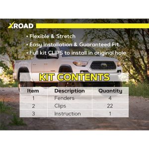 Комплект посиленого брудозахисту моторного відсіку з набором кліпс для Toyota Tacoma