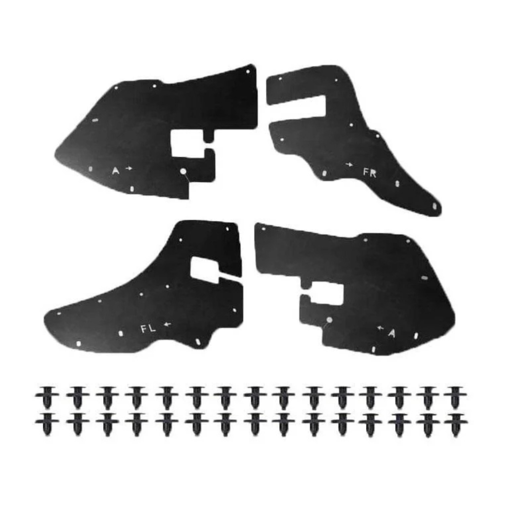 Комплект посиленого брудозахисту моторного відсіку з набором кліпс для Toyota Land Cruiser Prado 90 (1996-2002)