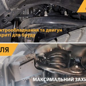Комплект посиленого брудозахисту моторного відсіку з набором кліпс для Toyota Land Cruiser Prado 250 / Lexus GX550
