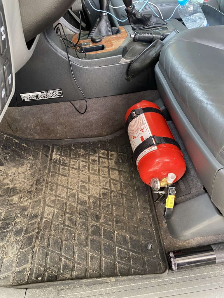 Молле панель під переднє сидіння Toyota Land Cruiser 100