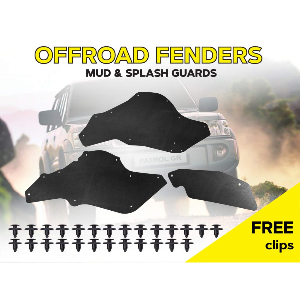 Комплект посиленого брудозахисту моторного відсіку з набором кліпс для Nissan Patrol Y61