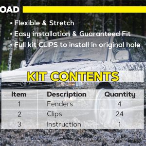 Комплект посиленого брудозахисту моторного відсіку з набором кліпс для Lexus LX470 (1998-2007)