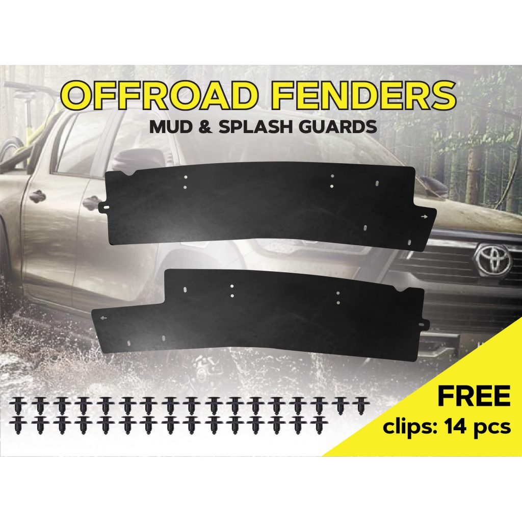 Комплект посиленого брудозахисту задньої арки з набором кліпс для Toyota Hilux G8 (2015-т.ч.)