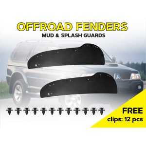 Комплект посиленого брудозахисту задньої арки з набором кліпс для Mitsubishi Pajero Sport G1 (1998-2008)