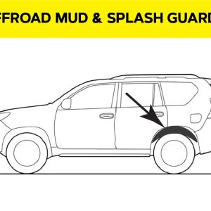 Комплект посиленого брудозахисту задньої арки з набором кліпс для Mitsubishi L200 (2005-2014)