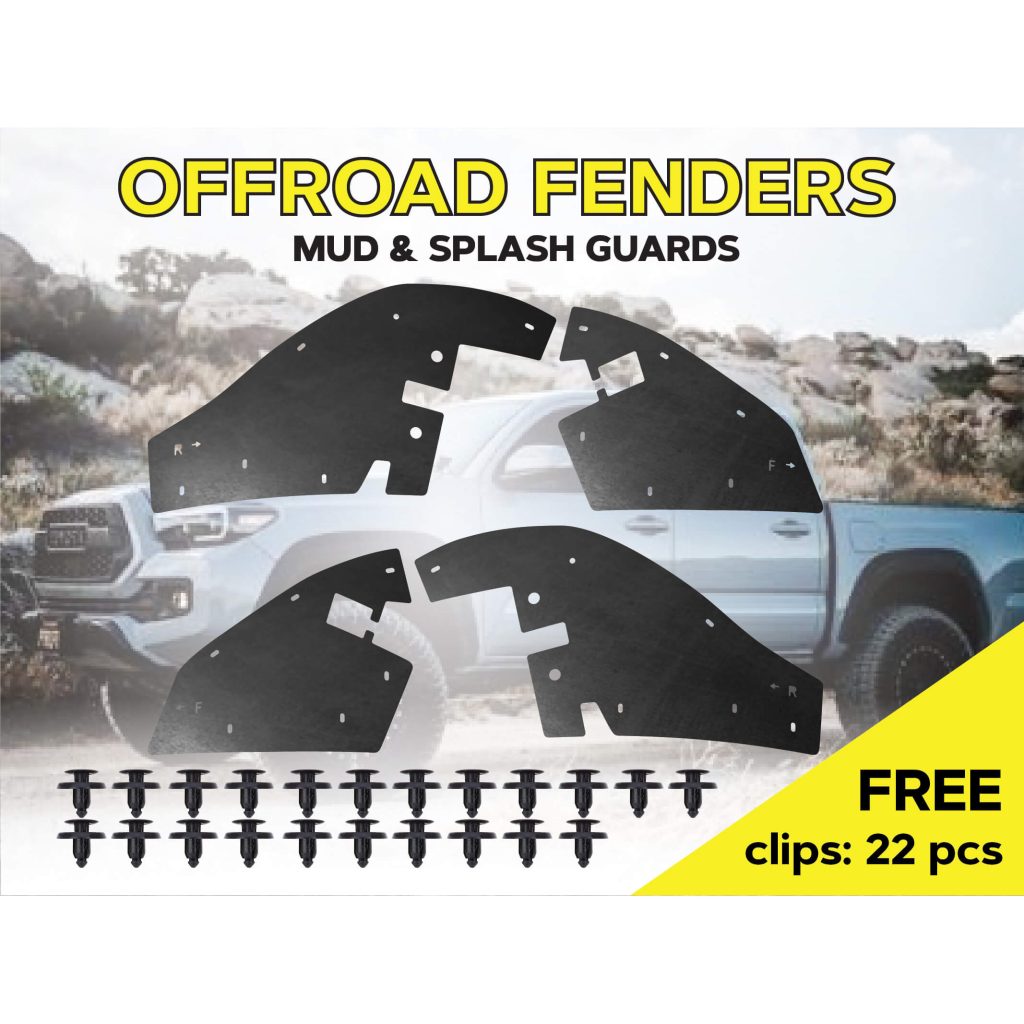 Комплект посиленого брудозахисту моторного відсіку з набором кліпс для Toyota Tacoma