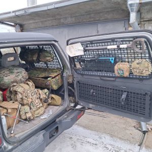 Модульна система зберігання Molle (Молле) для вікон багажника Mitsubishi Pajero Wagon 2